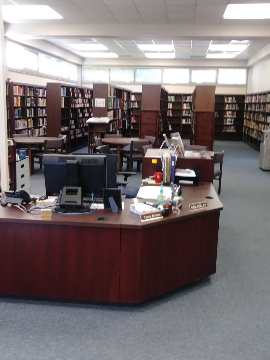 interior of the valley library