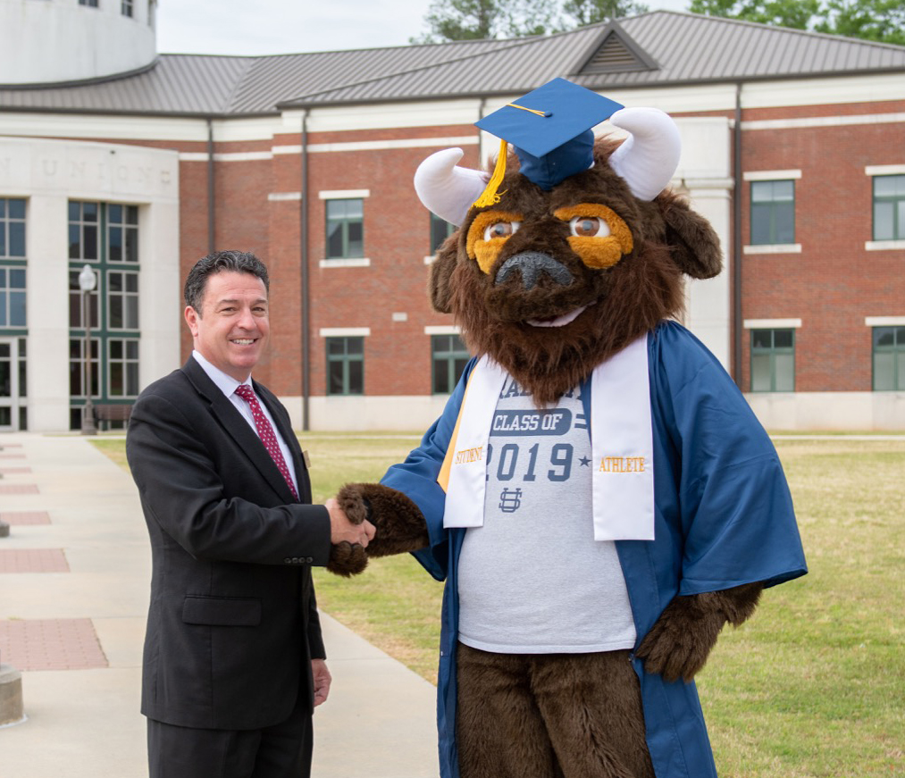 Battle the Bison - SUSCC Mascot