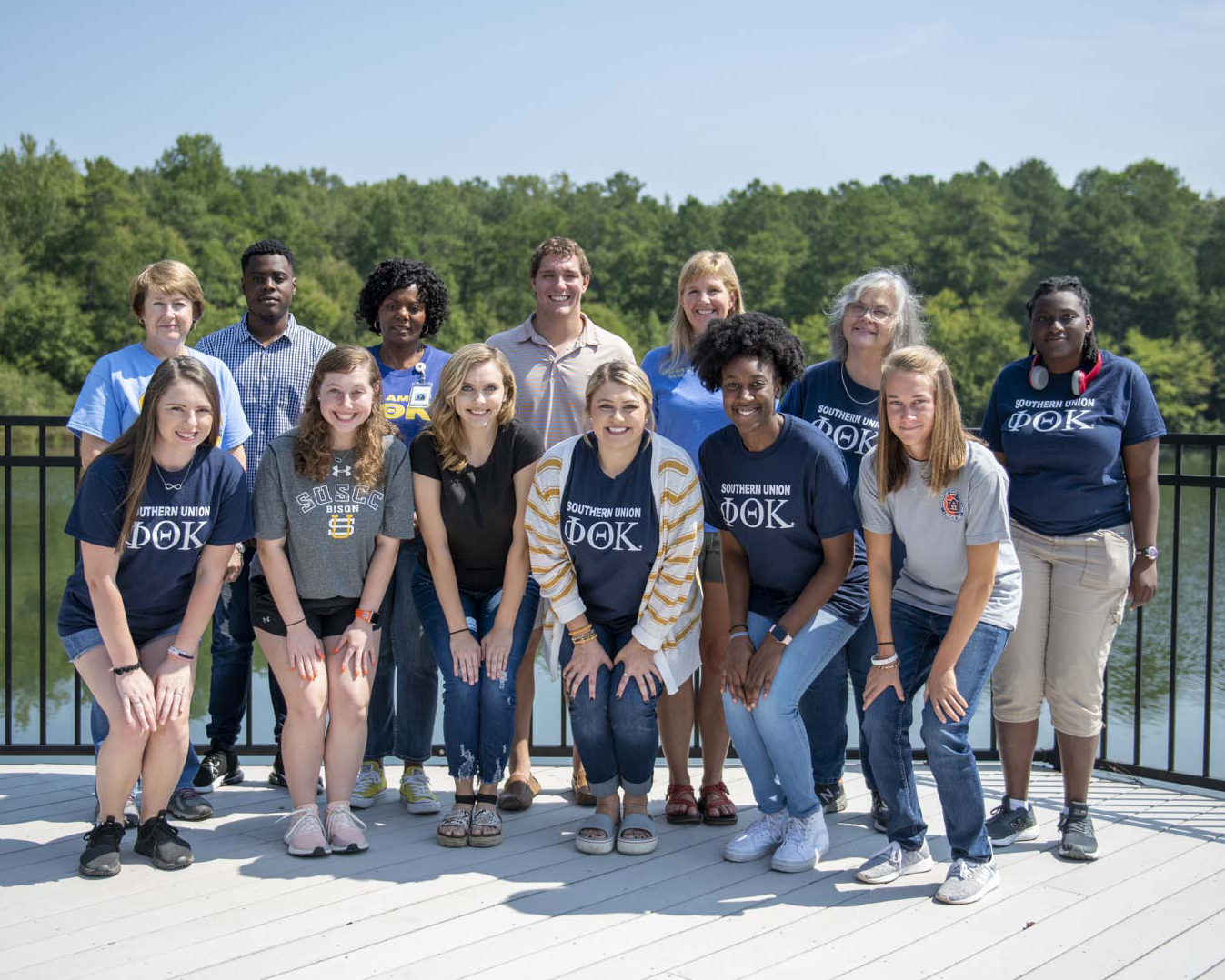 members of phi theta kappa pose for a photo