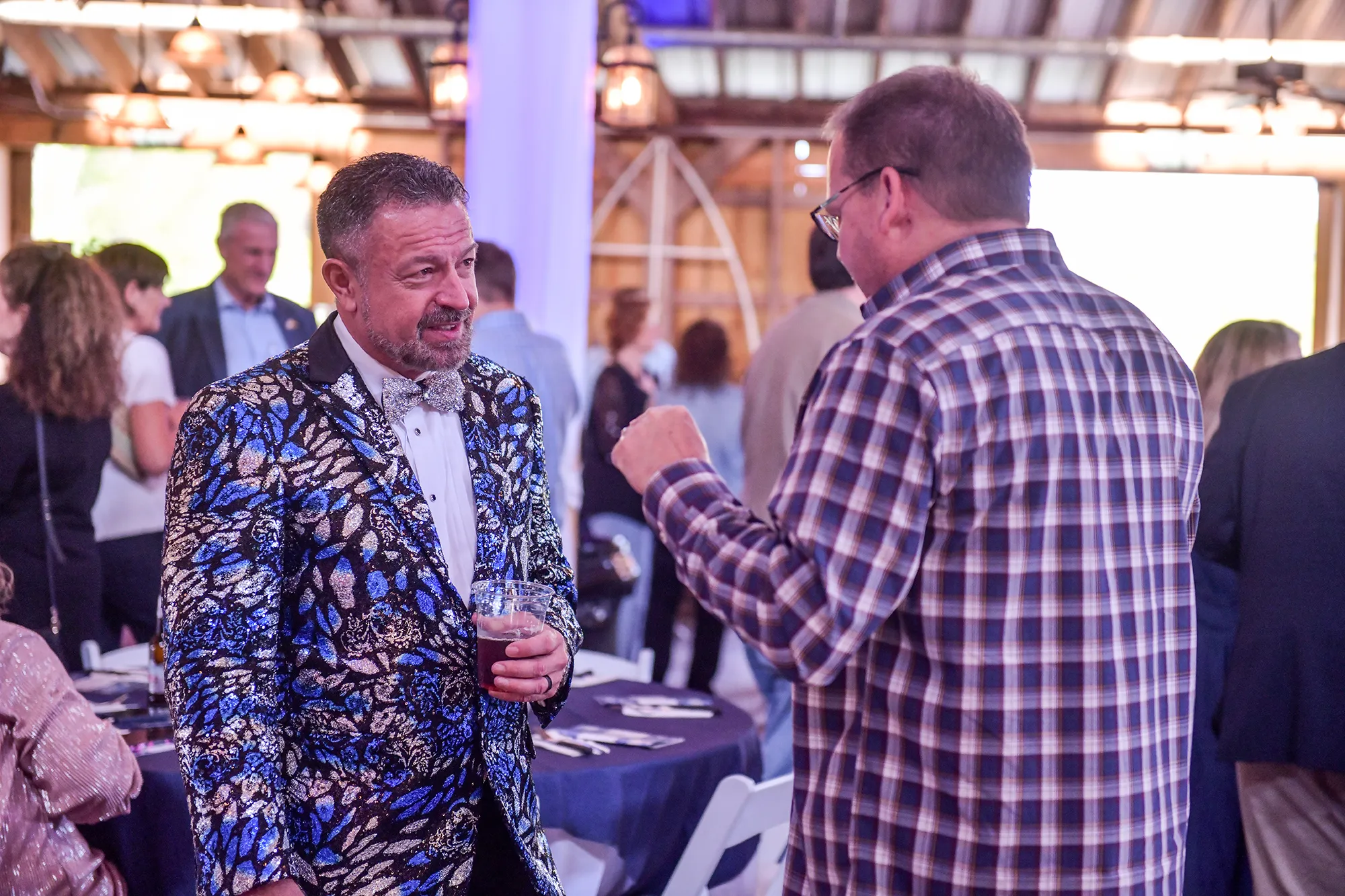 Two handsome gentlemen dancing